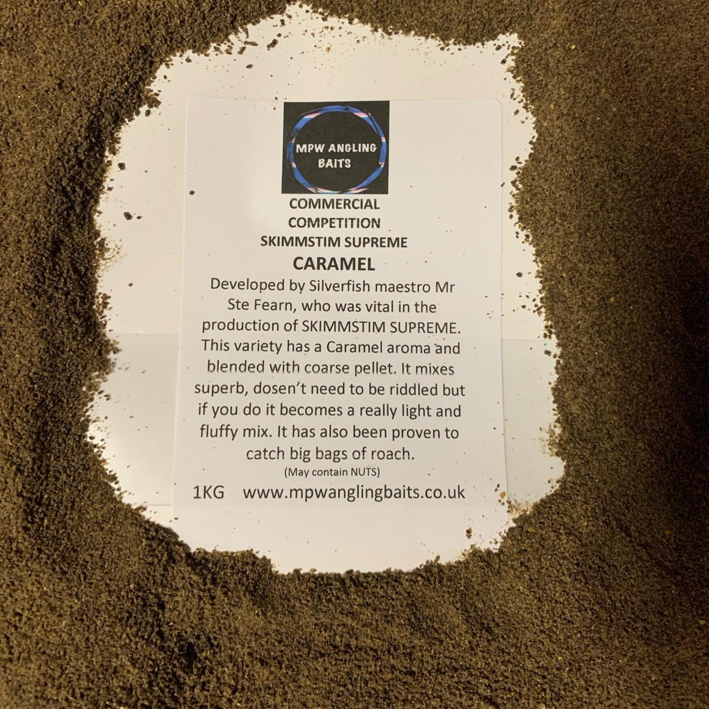MPW SKIMMSTIM SUPREME CARAMEL GROUNDBAIT 1KG OR 2KG OPTIONS