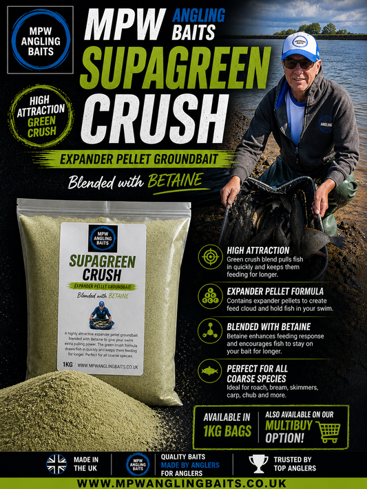 MPW CRUSHED EXPANDER SUPAGREEN BETAINE GROUNDBAIT 1KG