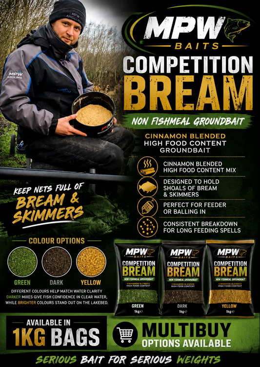 MPW COMPETITION BREAM YELLOW,DARK OR GREEN 1KG