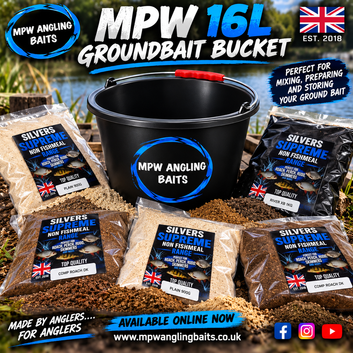 MPW 16L GROUNDBAIT BUCKET