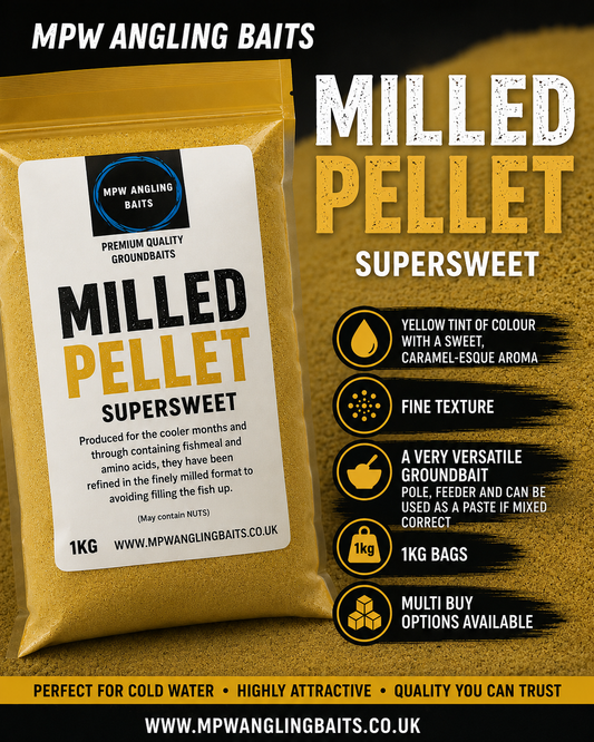 MPW XXX SUPERSWEET MILLED PELLET GROUNDBAIT 1KG