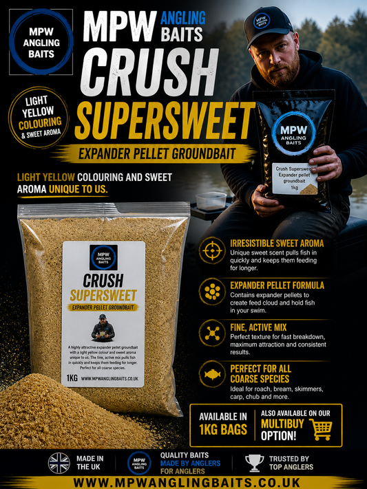 MPW CRUSHED EXPANDER SUPERSWEET GROUNDBAIT 1KG