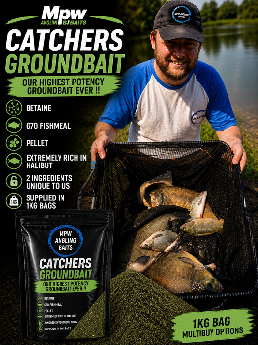 MPW CATCHERS GROUNDBAIT 1KG GREEN