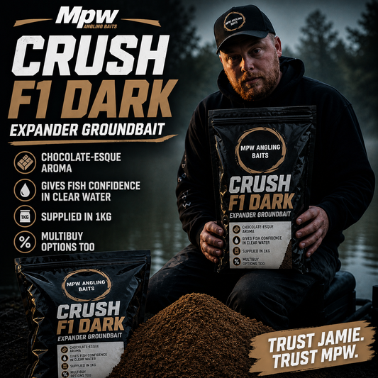 MPW CRUSHED EXPANDER  F1 DARK GROUNDBAIT 1KG