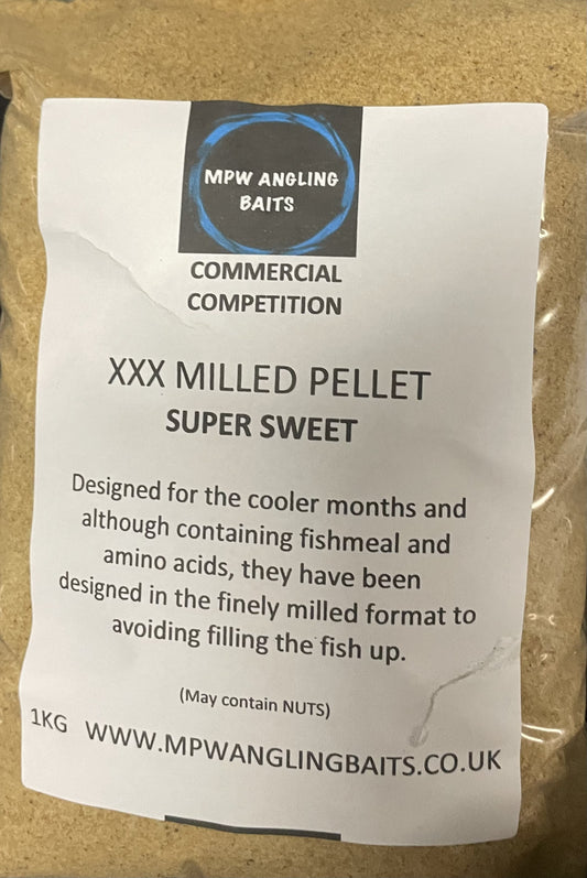 MPW XXX SUPERSWEET MILLED PELLET GROUNDBAIT 1KG