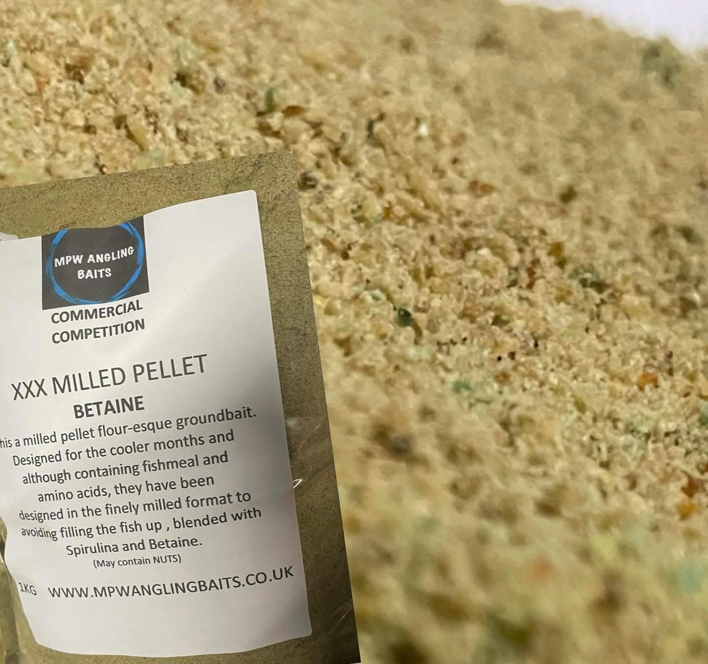 MPW XXX BETAINE GREEN MILLED PELLET GROUNDBAIT 1KG